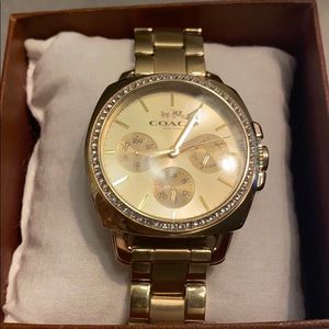Coach watch gold